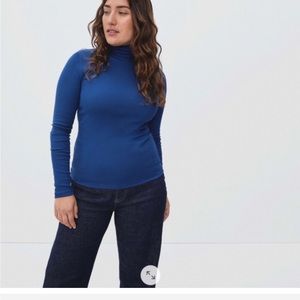 Everlane cobalt blue turtleneck